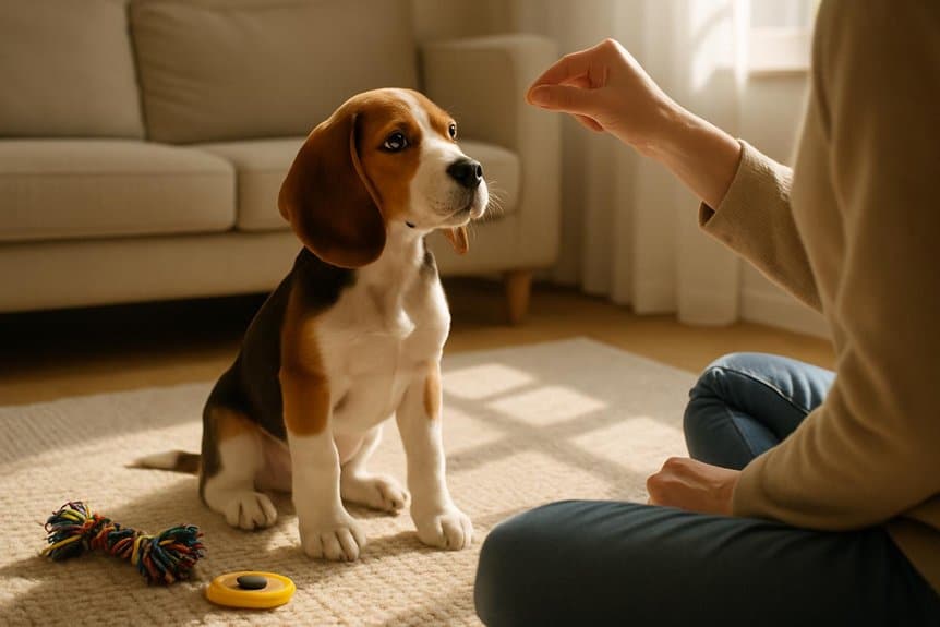 consistent positive dog training